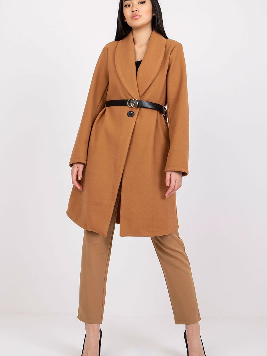 Manteau l'indispensable 3/4 ocre