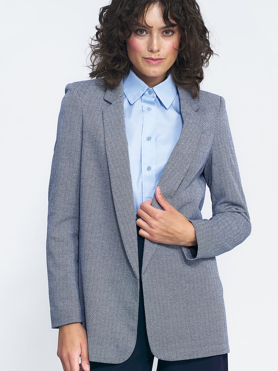 Veste longue rayée
