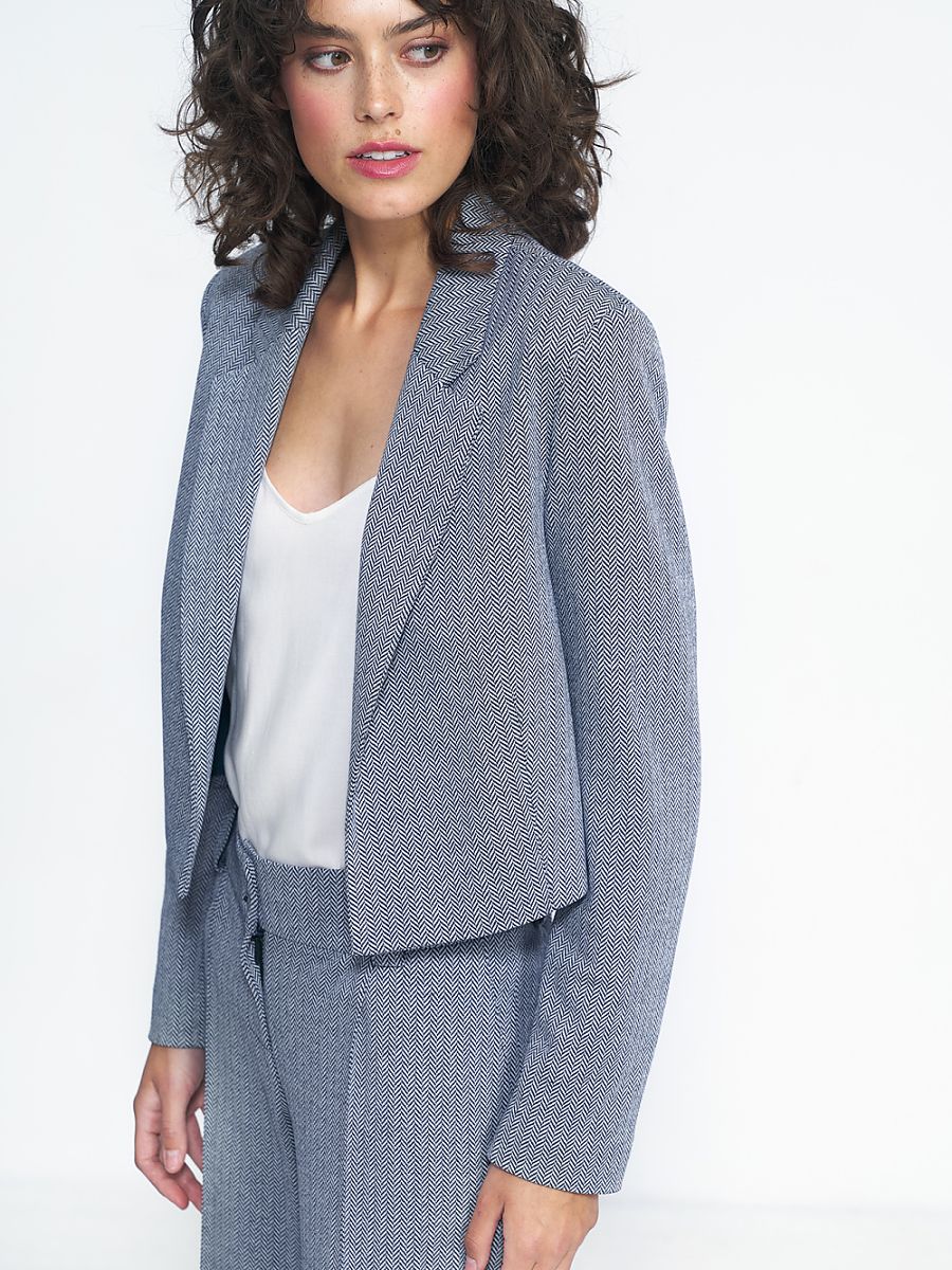 Veste courte rayée