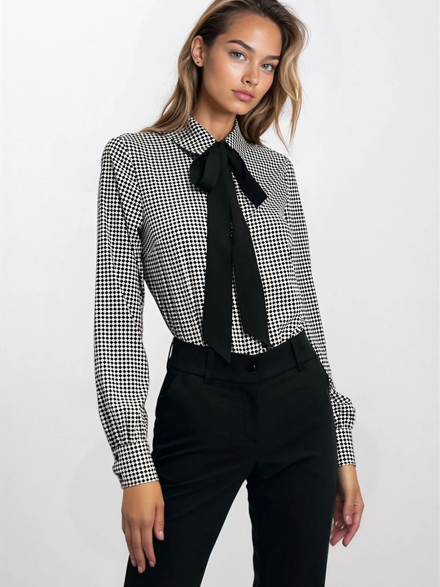 Chemise carreaux grise