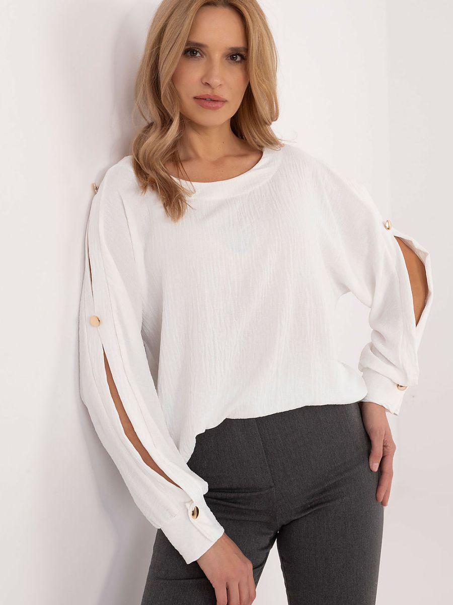 Top manches larges blanc