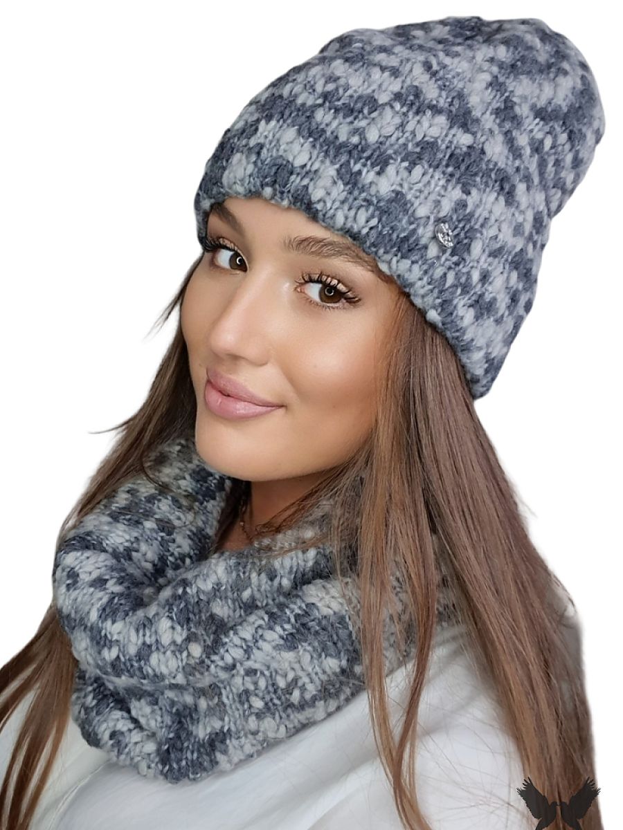 Ensemble laine gris