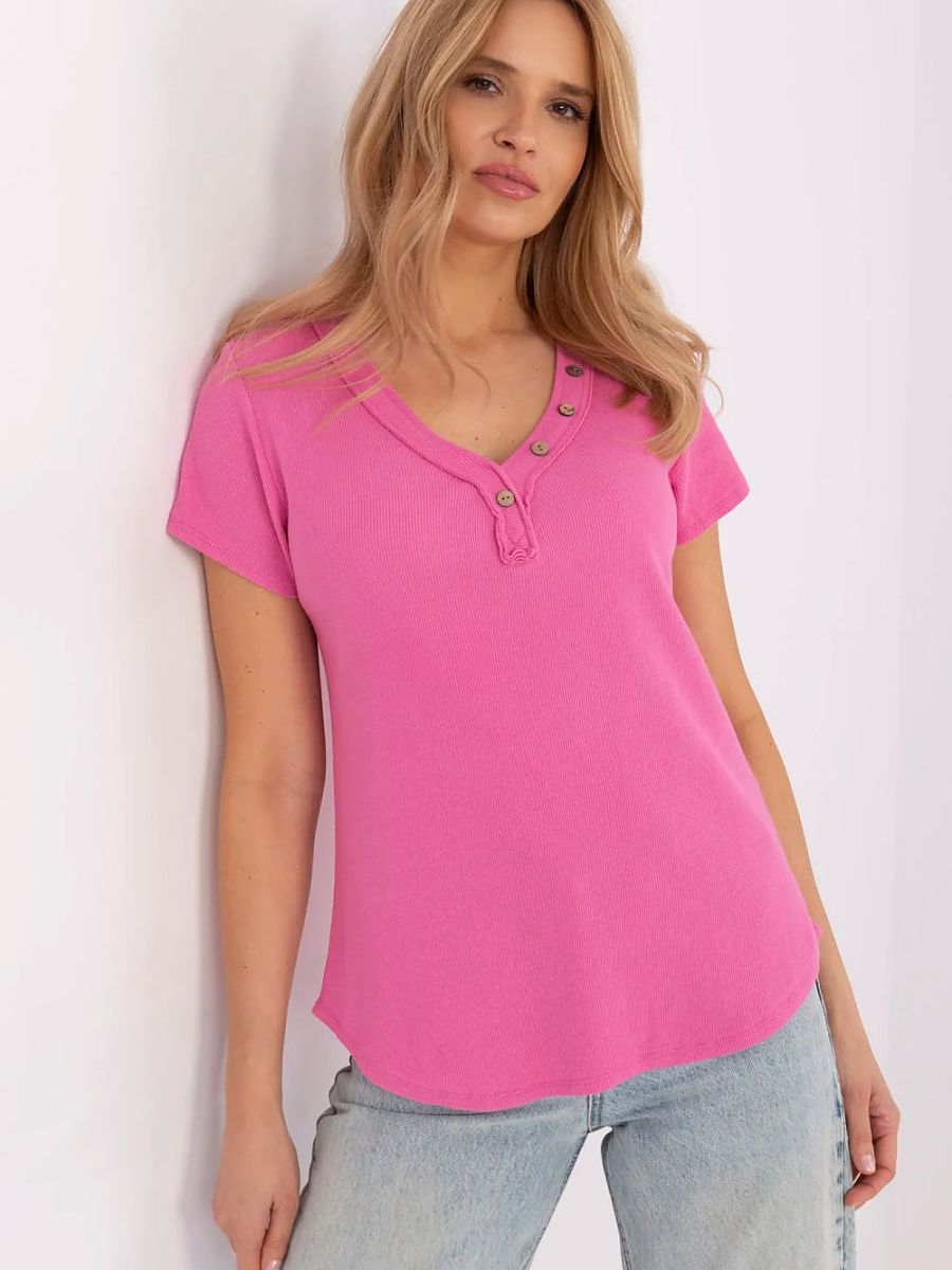Top coton rose