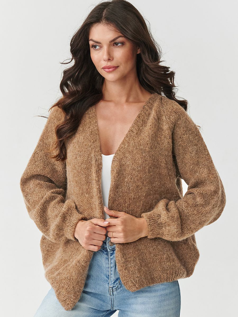 Gilet collection kid/mohair miel
