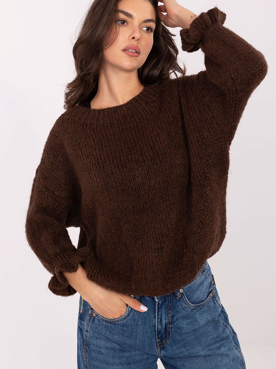Pull automne chocolat