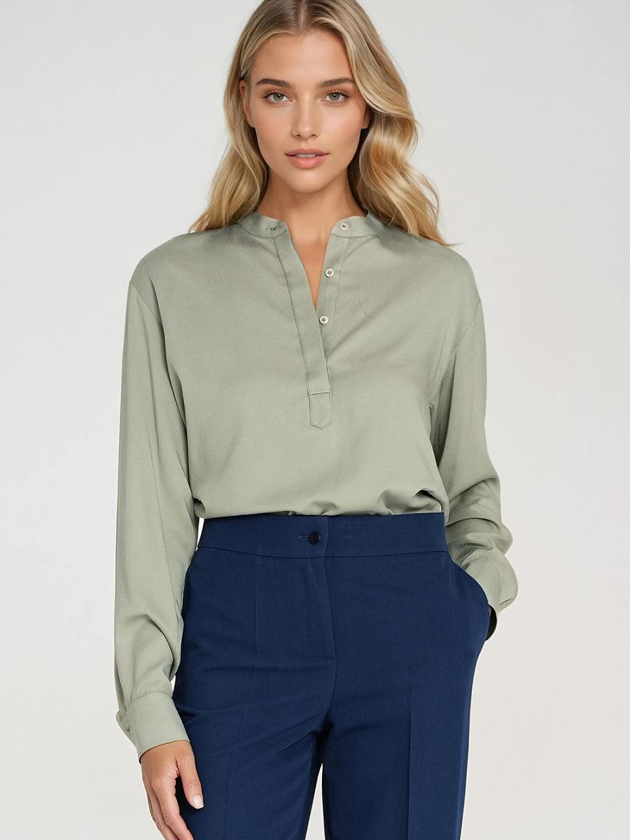Sous pull spandex vert pale